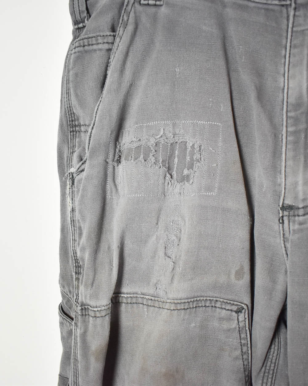 Grey Carhartt Double Knee Carpenter Jeans - W34 L34