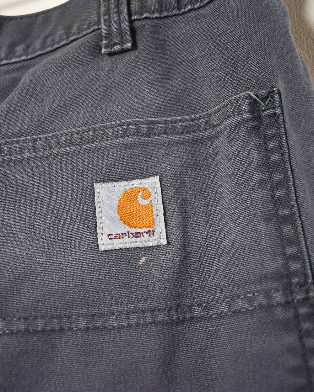 Grey Carhartt Double Knee Carpenter Jeans - W36 L32