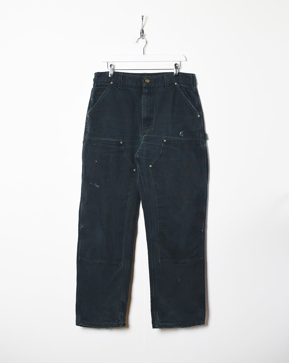 Black Carhartt Double Knee Carpenter Jeans - W34 L32