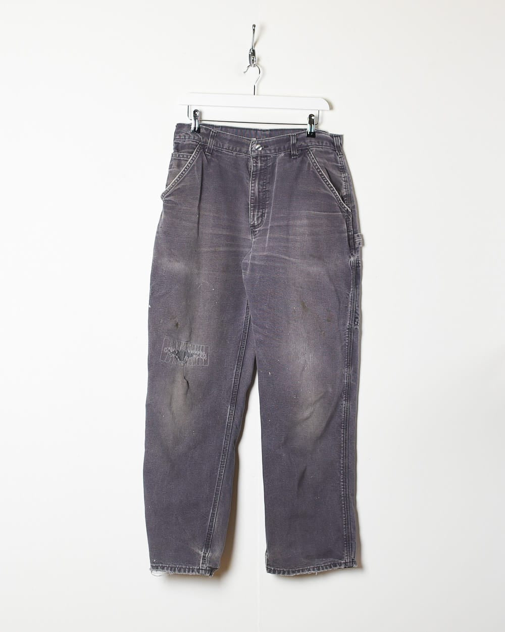 Grey Carhartt Distressed Carpenter Jeans - W32 L30