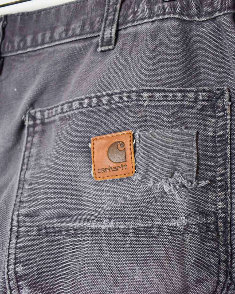 Grey Carhartt Distressed Carpenter Jeans - W32 L30