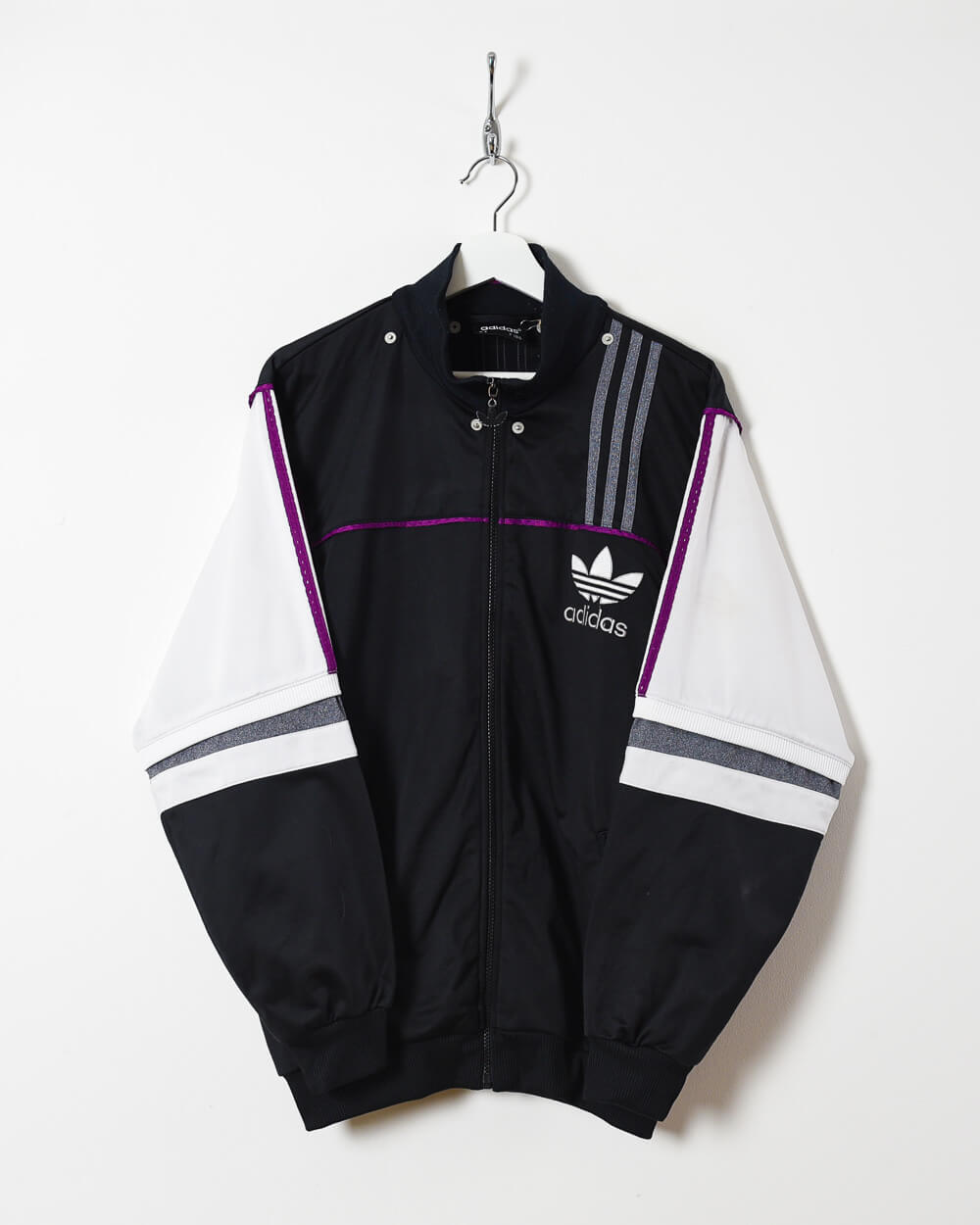 Black Adidas Tracksuit Top - Large