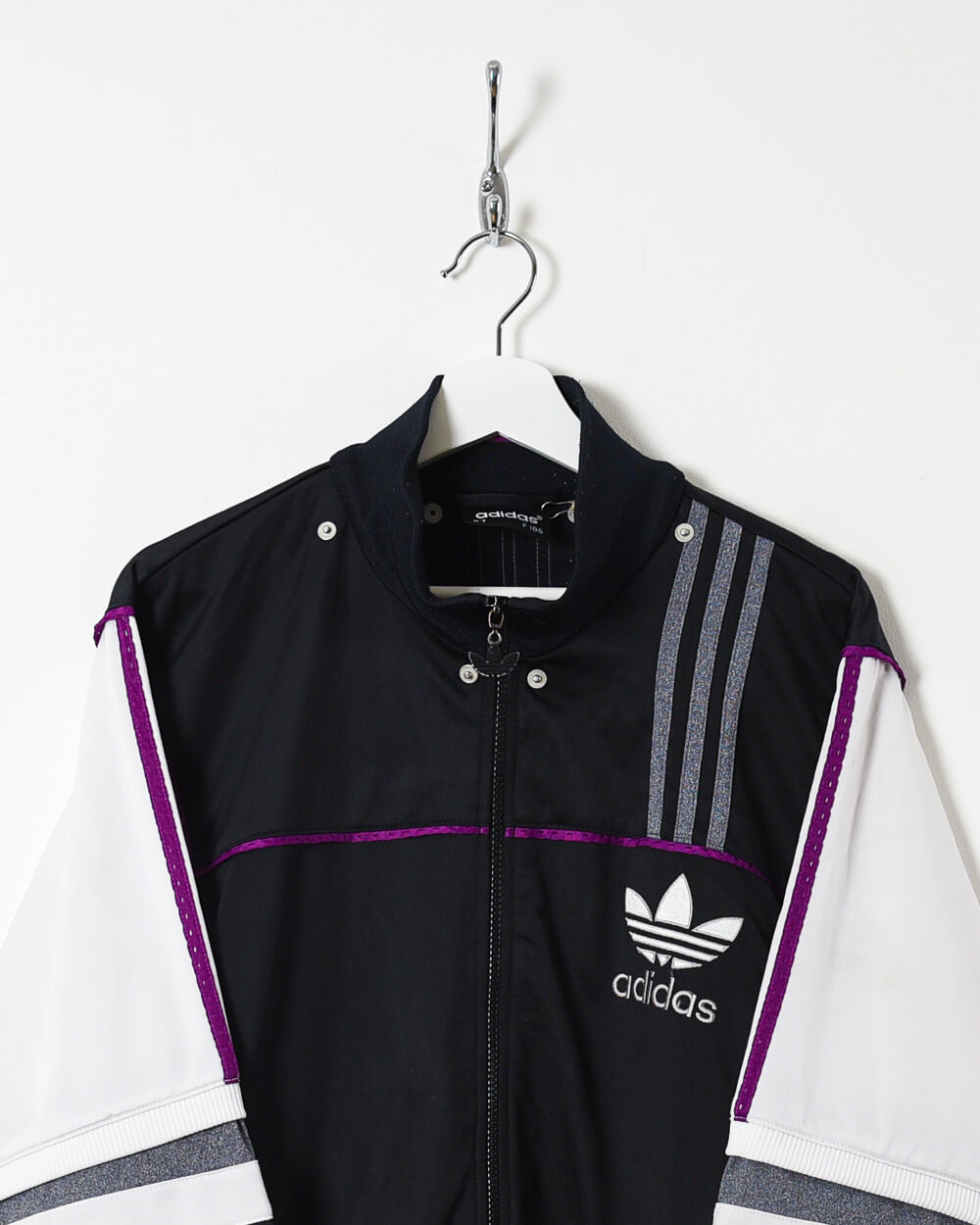 Black Adidas Tracksuit Top - Large