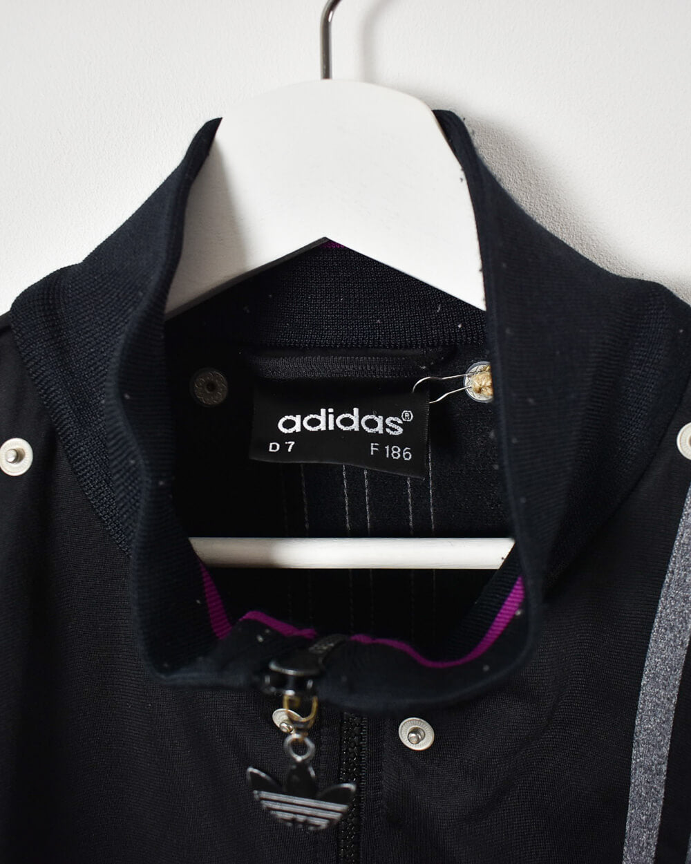 Black Adidas Tracksuit Top - Large