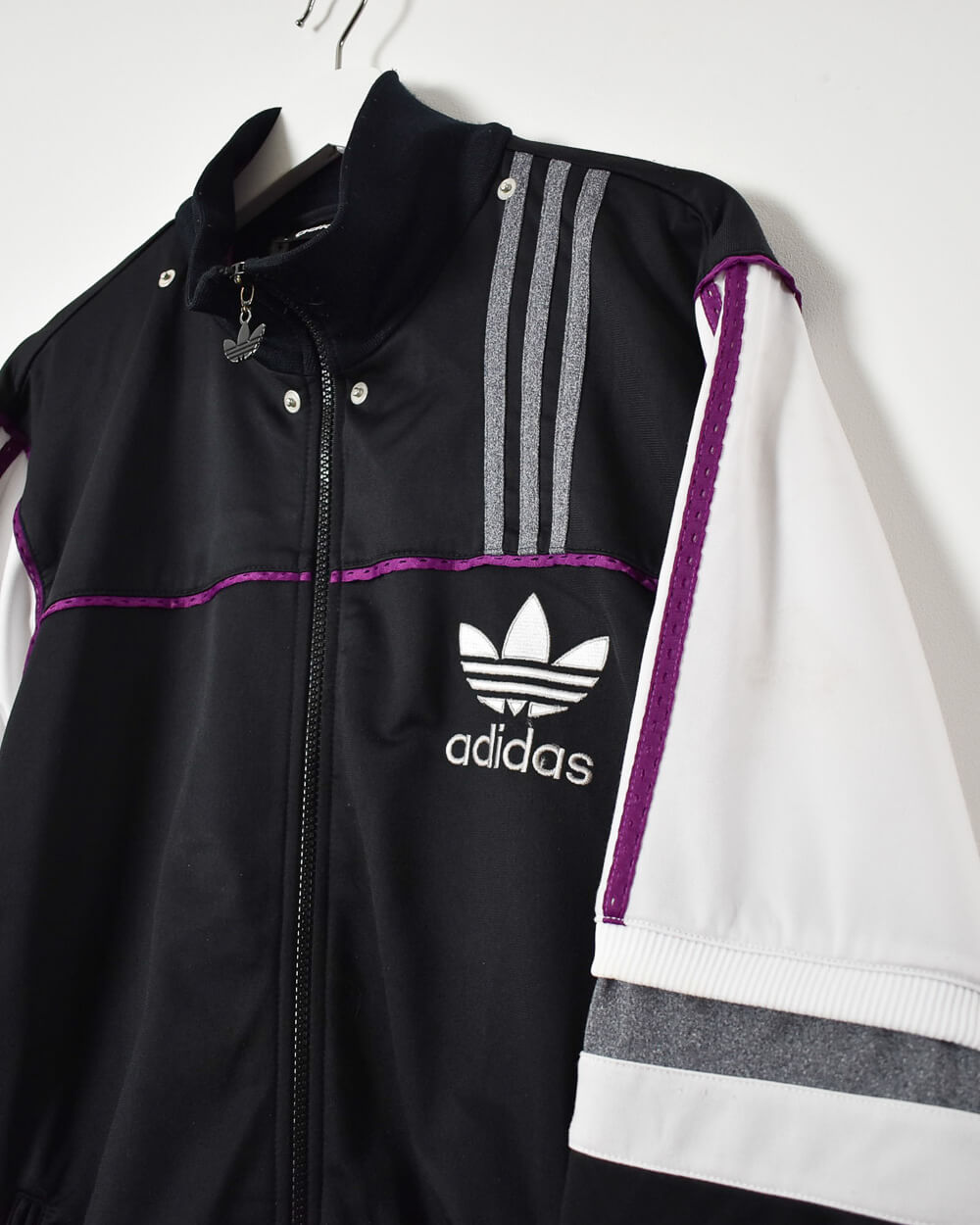Black Adidas Tracksuit Top - Large