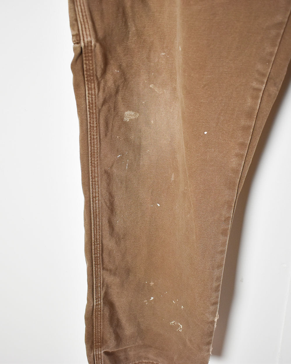Brown Dickies Paint Splattered Carpenter Jeans - W33 L30