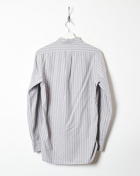 Vintage 90s Stone Polo Ralph Lauren Striped Shirt - Small Cotton