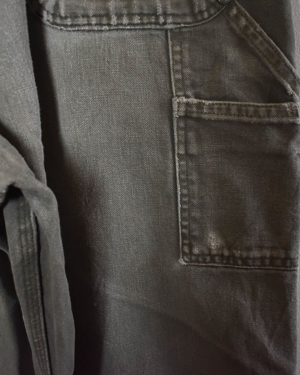 Khaki Carhartt Distressed Double Knee Carpenter Jeans - W38 L30