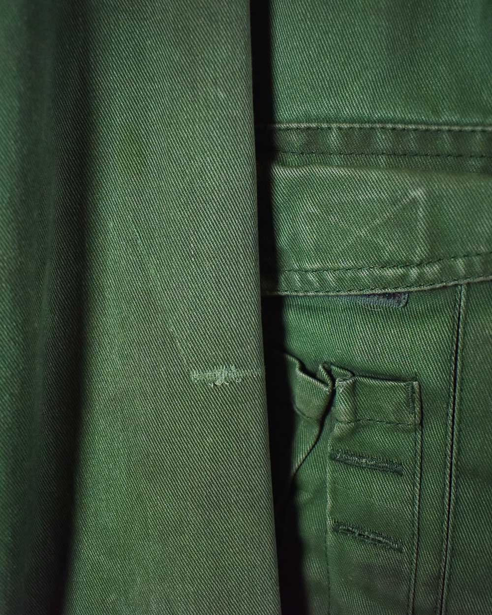 Green Dickies Distressed Double Knee Cargo Jeans - W38 L32