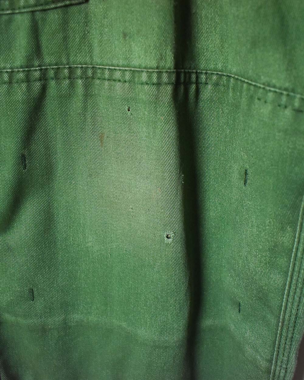 Green Dickies Distressed Double Knee Cargo Jeans - W38 L32