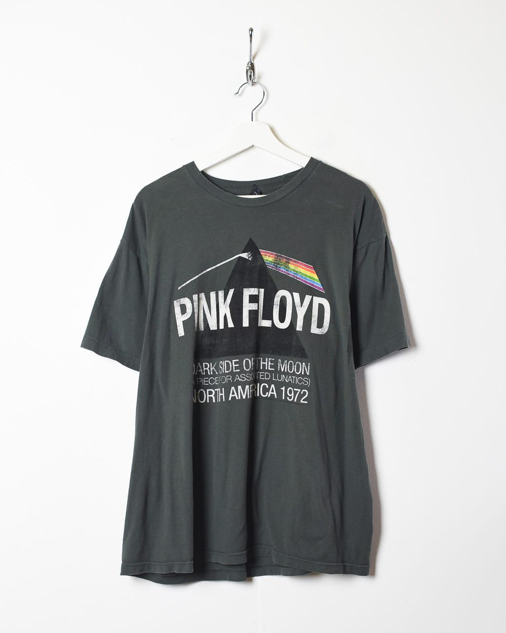 Grey Pink Floyd Dark Side Of The Moon Graphic T-Shirt - X-Large