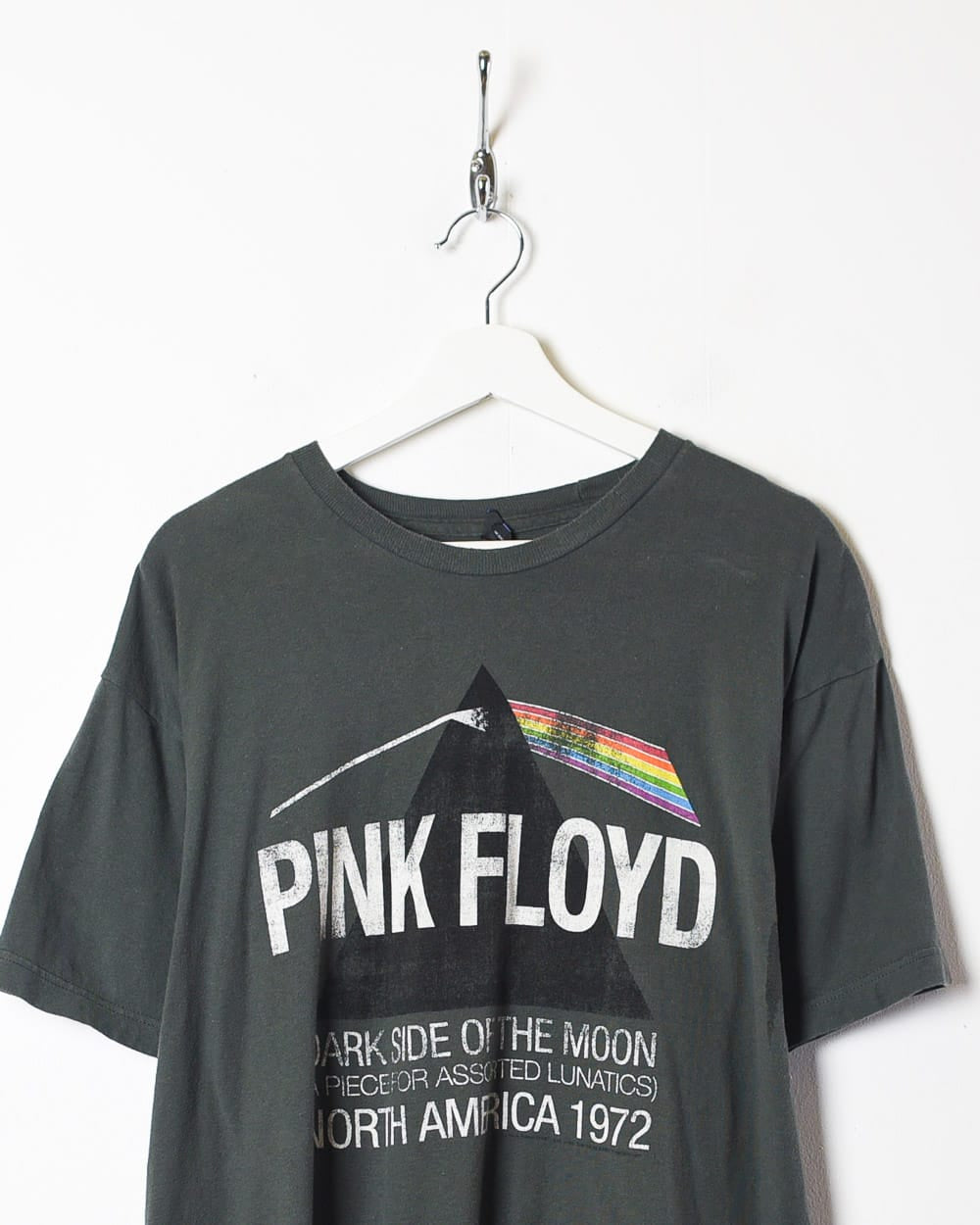Grey Pink Floyd Dark Side Of The Moon Graphic T-Shirt - X-Large