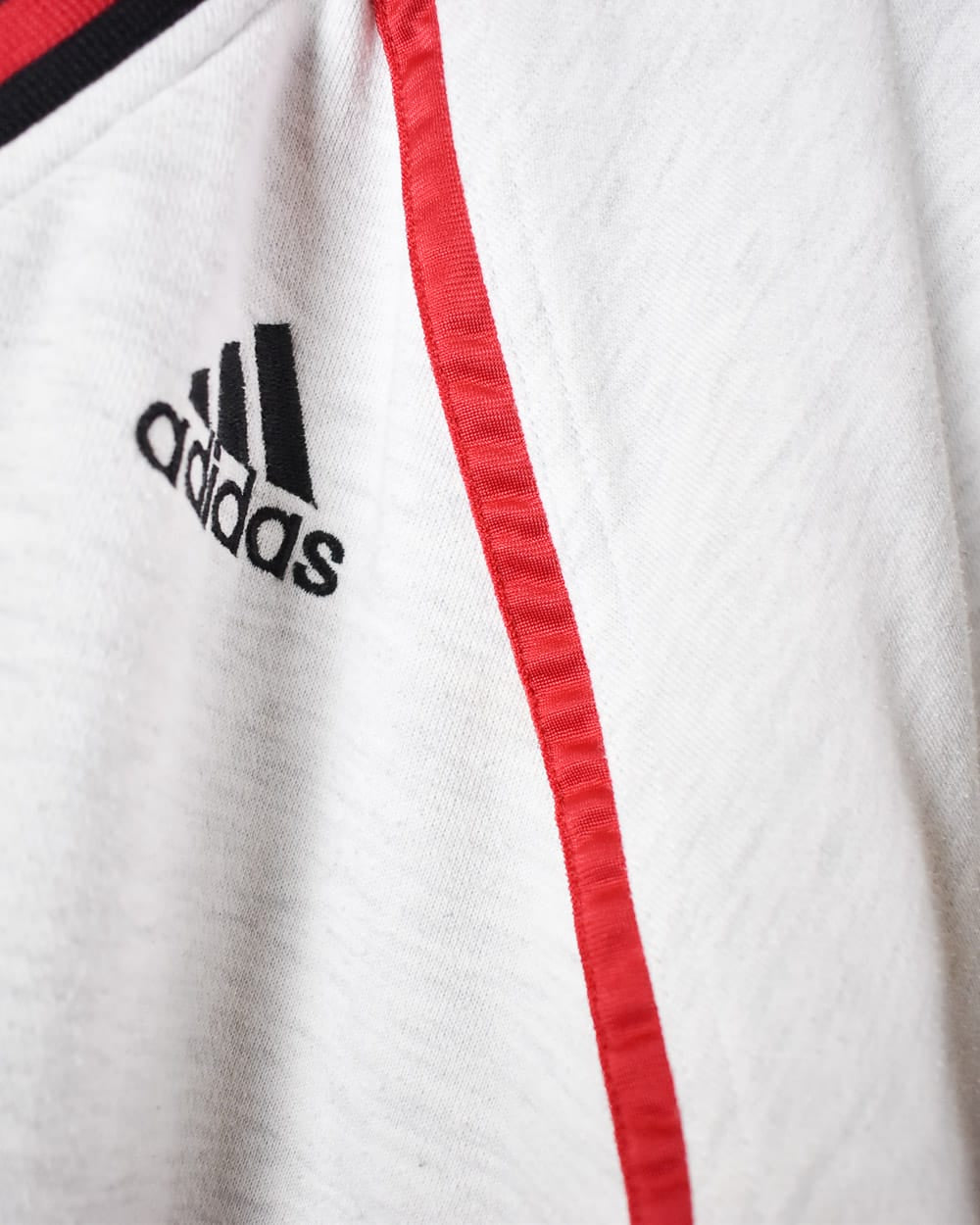 Stone Adidas Zip-Through Sweatshirt - Small