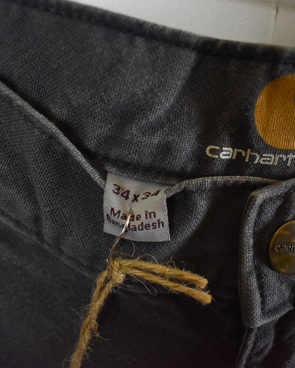 Grey Carhartt Double Knee Carpenter Jeans - W34 L33