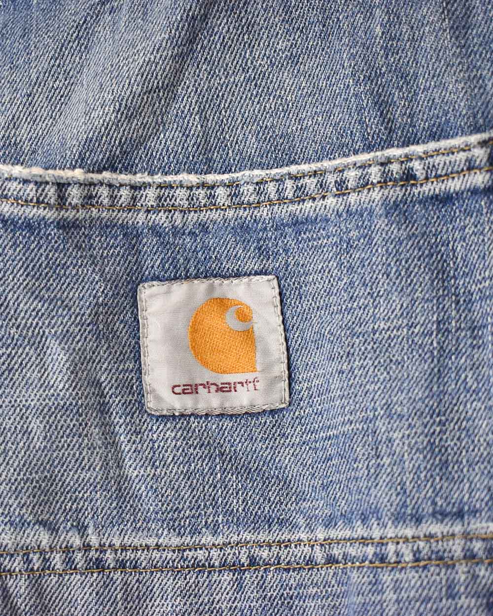 Blue Carhartt Double Knee Carpenter Jeans - W32 L31