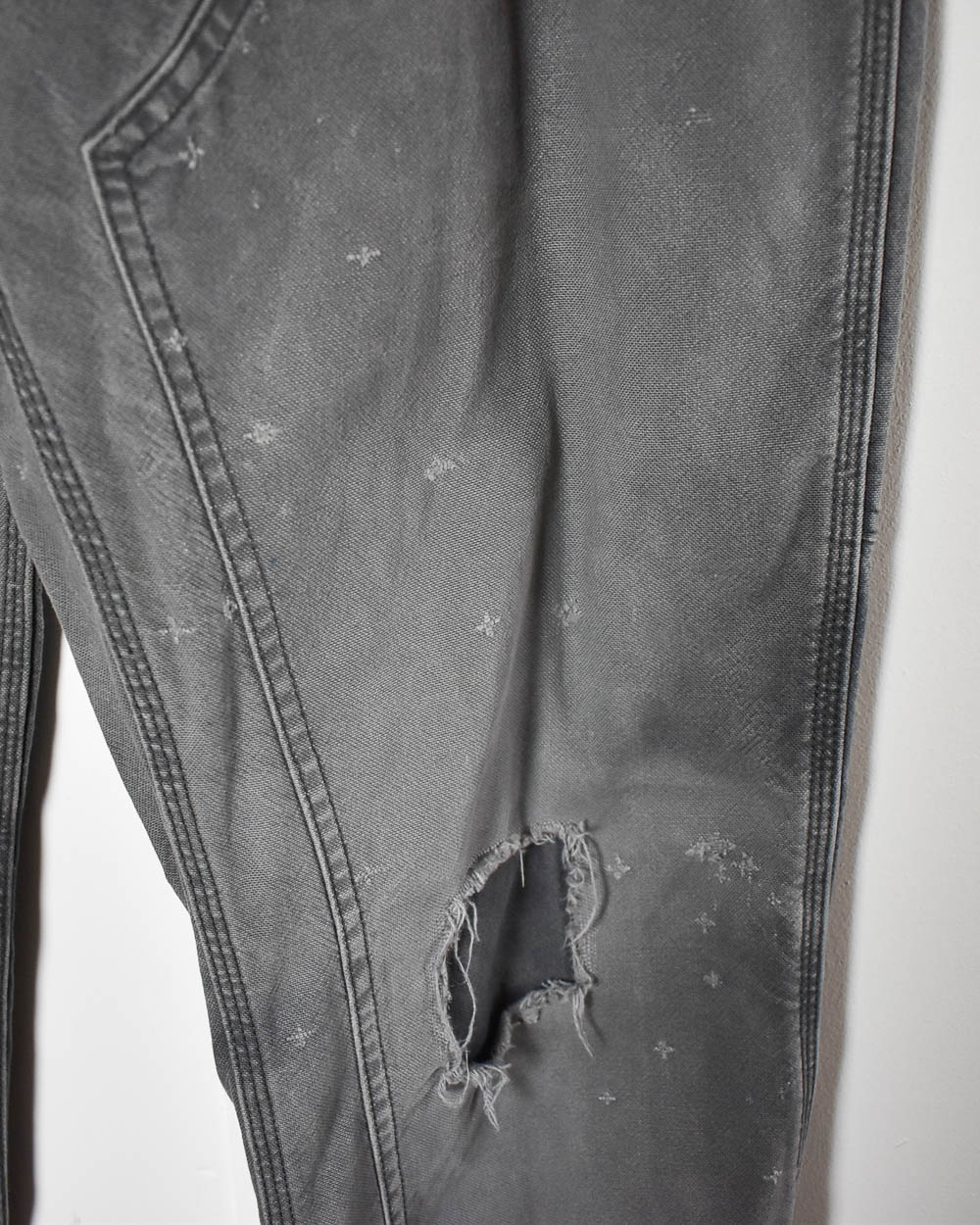 Grey Carhartt Double Knee Carpenter Jeans - W34 L33