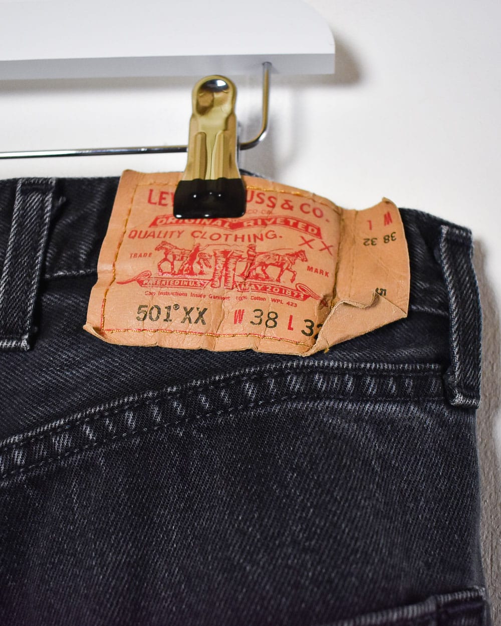Black Levi's USA 501XX Jeans - W34 L32