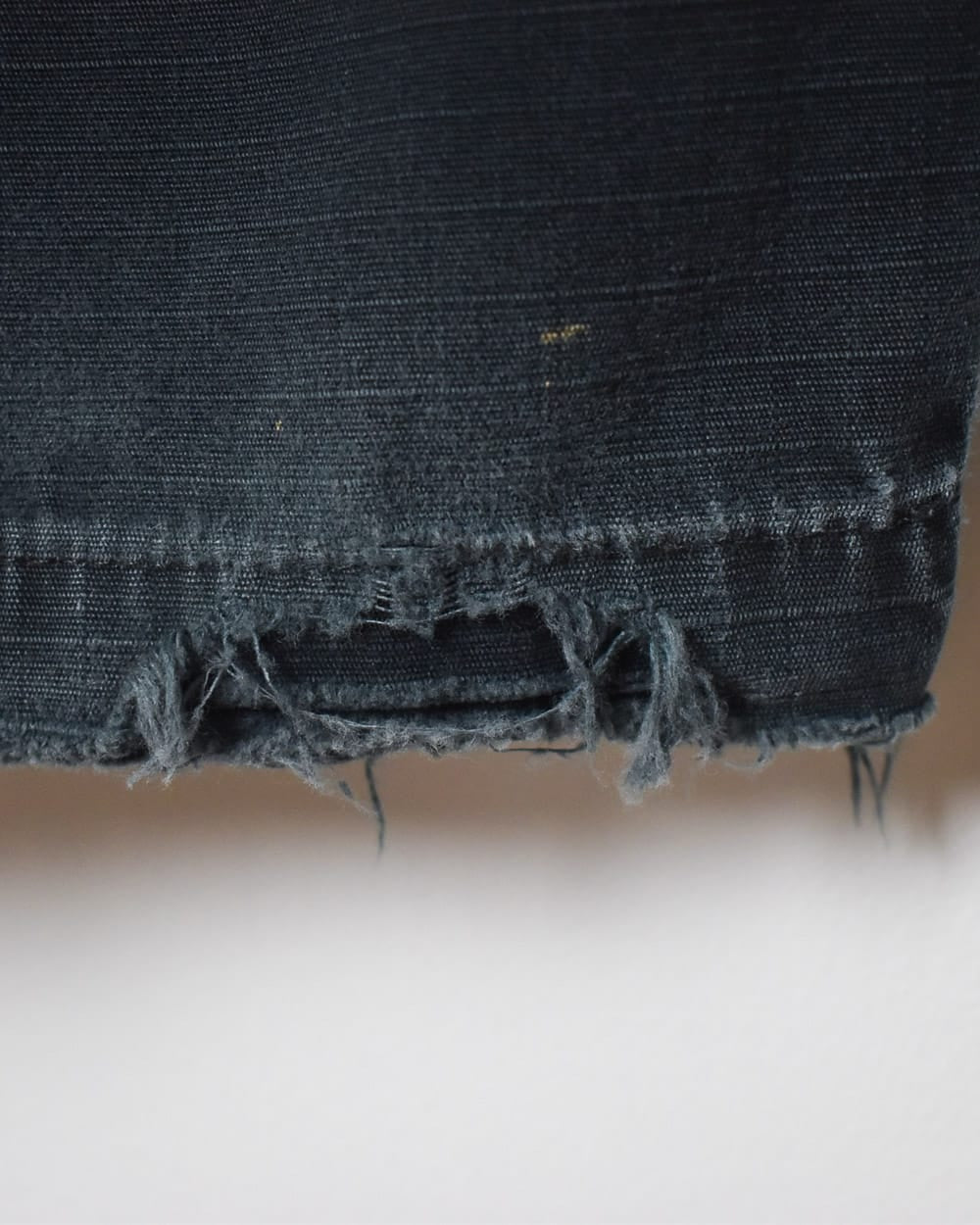 Black Carhartt Distressed Double Knee Cargo Jeans - W32 L31