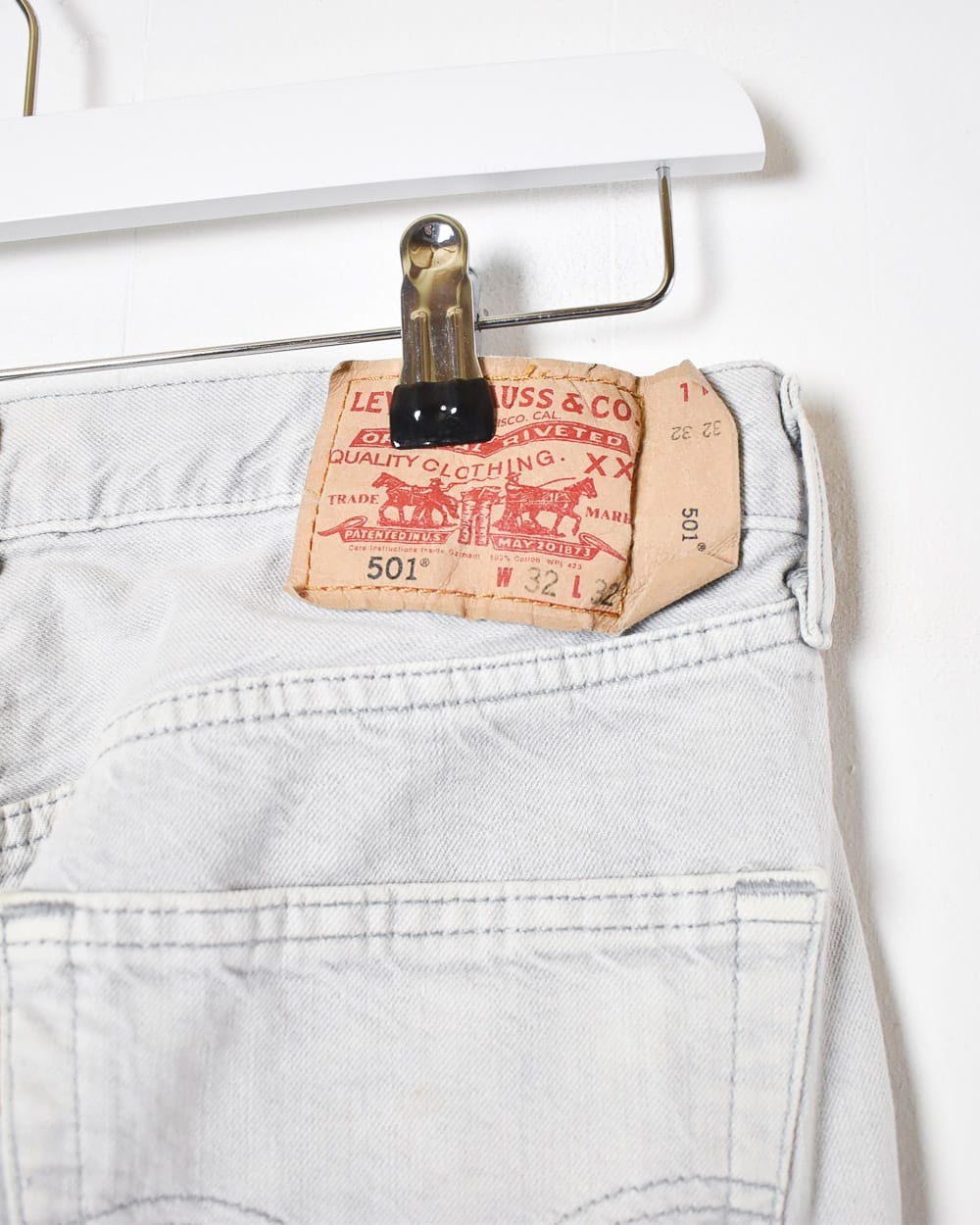 Stone Levi's 501 Jeans - W32 L32