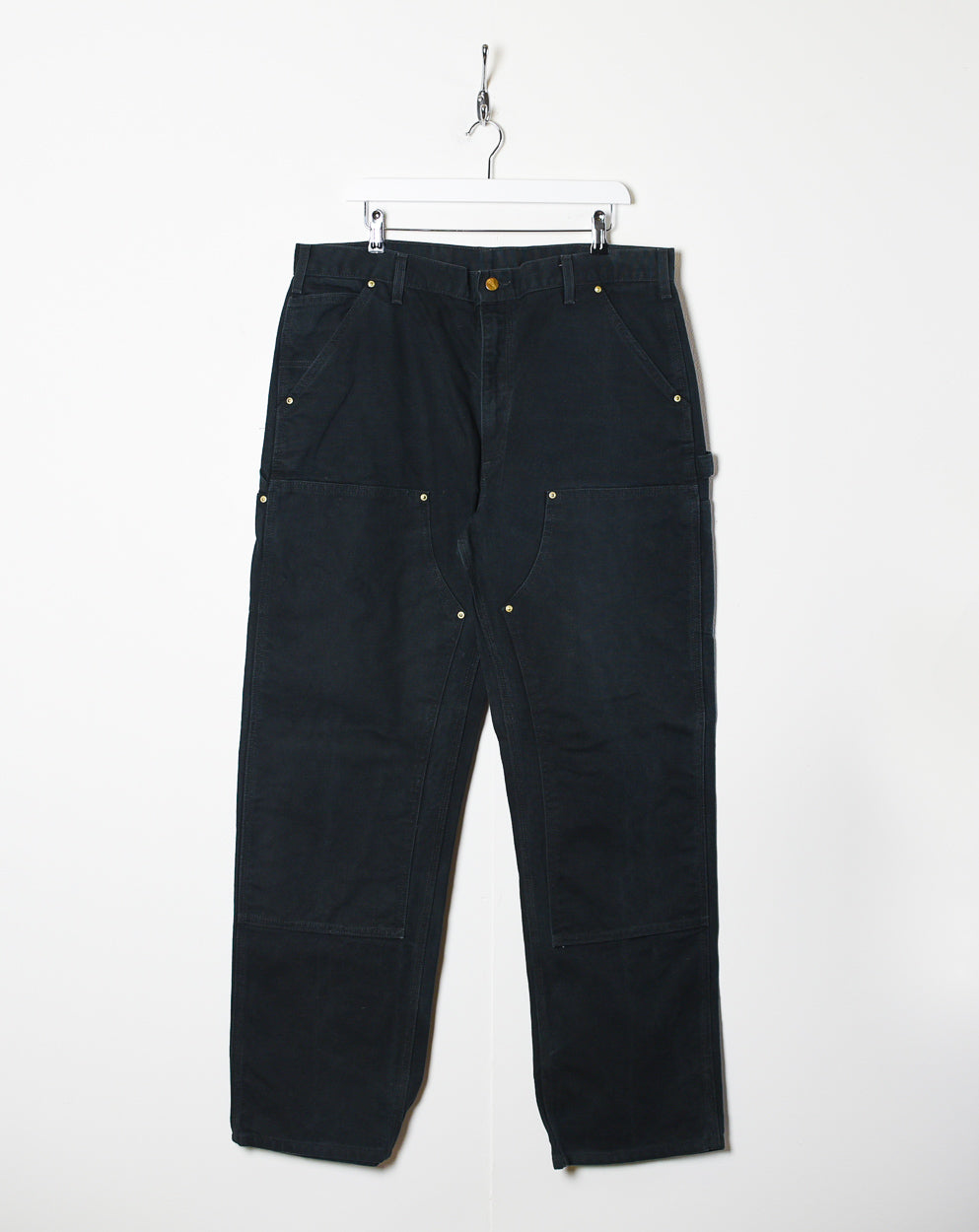 Black Carhartt Double Knee Carpenter Jeans - W38 L32