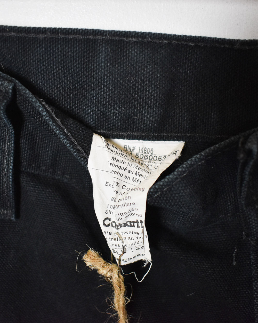 Black Carhartt Double Knee Carpenter Jeans - W38 L32