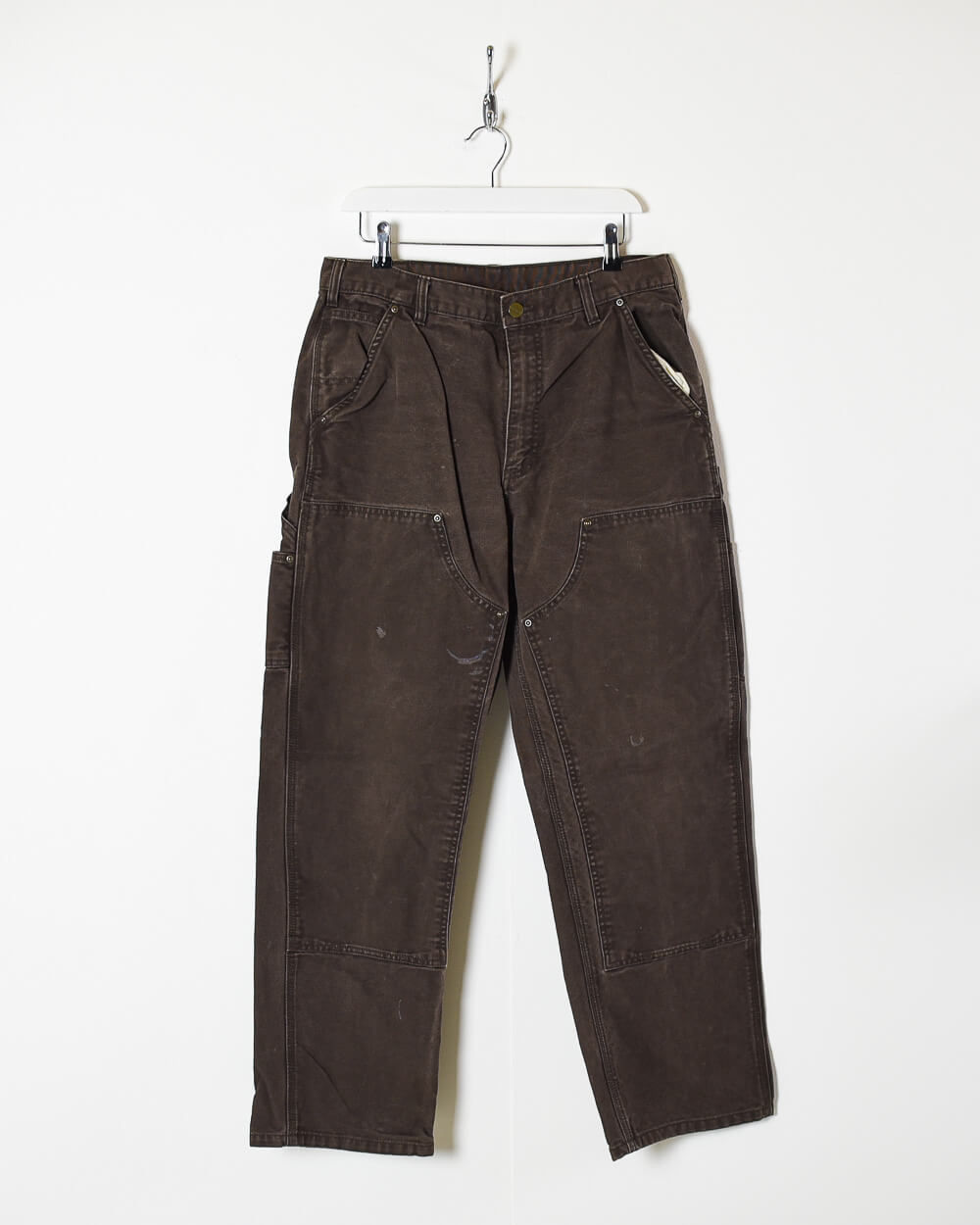 Brown Carhartt Heavyweight Double Knee Carpenter Jeans - W34 L32