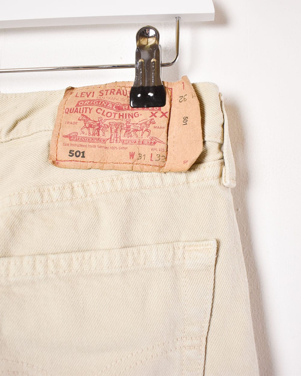Neutral Levi's 501 Jeans - W31 L32