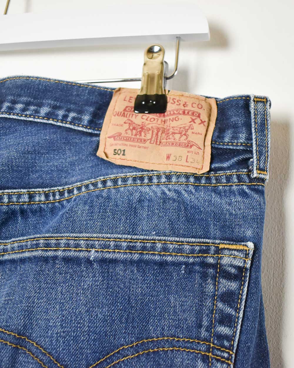 Navy Levi's 501 Jeans - W34