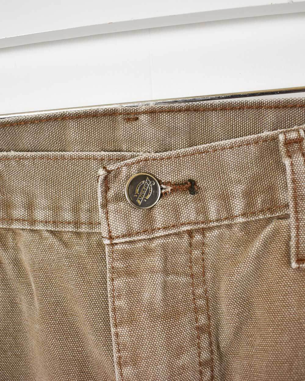 Brown Dickies Heavyweight Carpenter Jeans - W34 L32