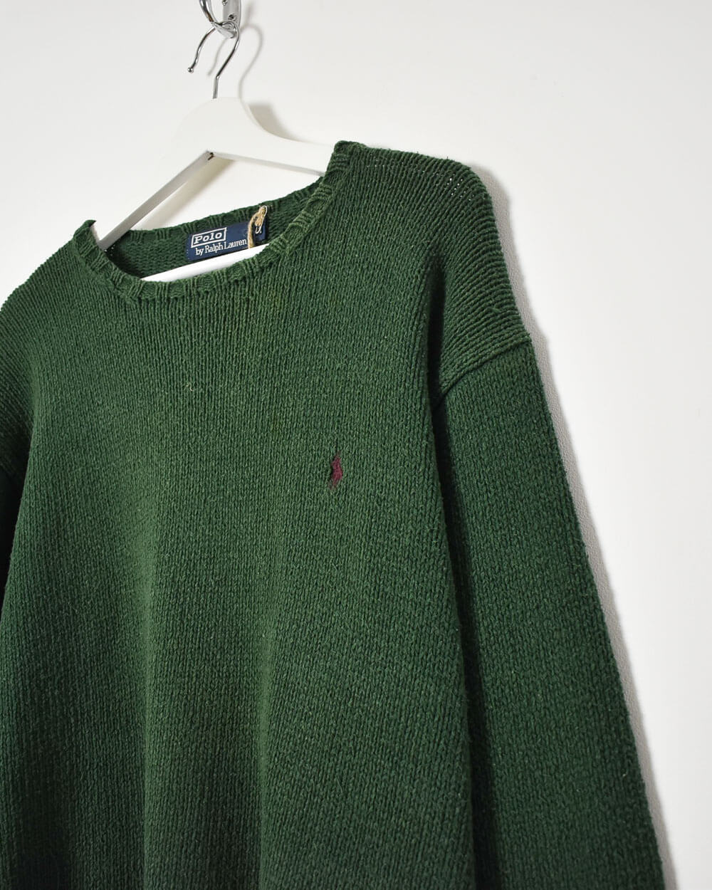 Green Ralph Lauren Knitted Sweatshirt - Large
