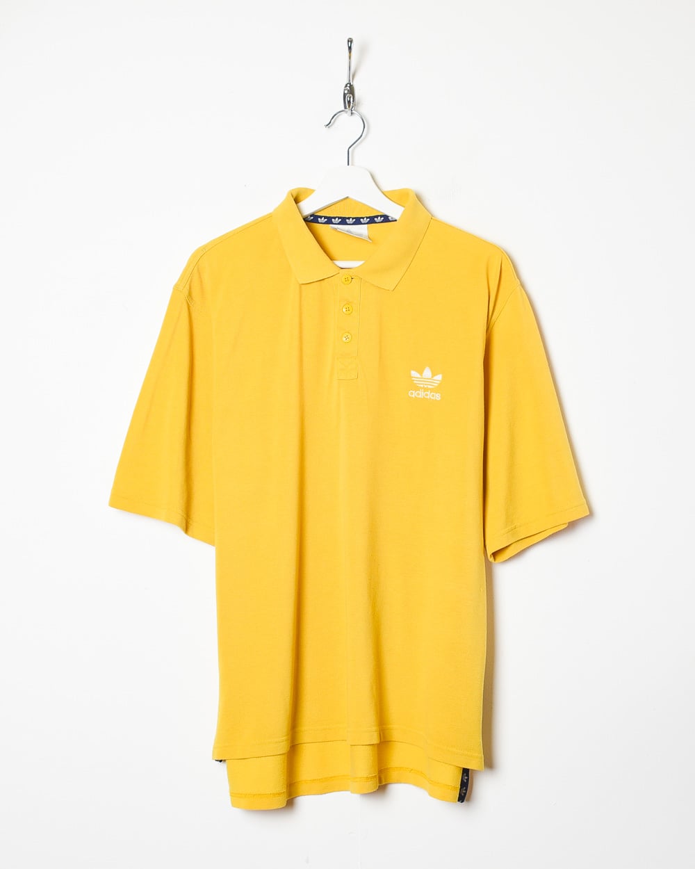 Yellow Adidas Polo Shirt - Large