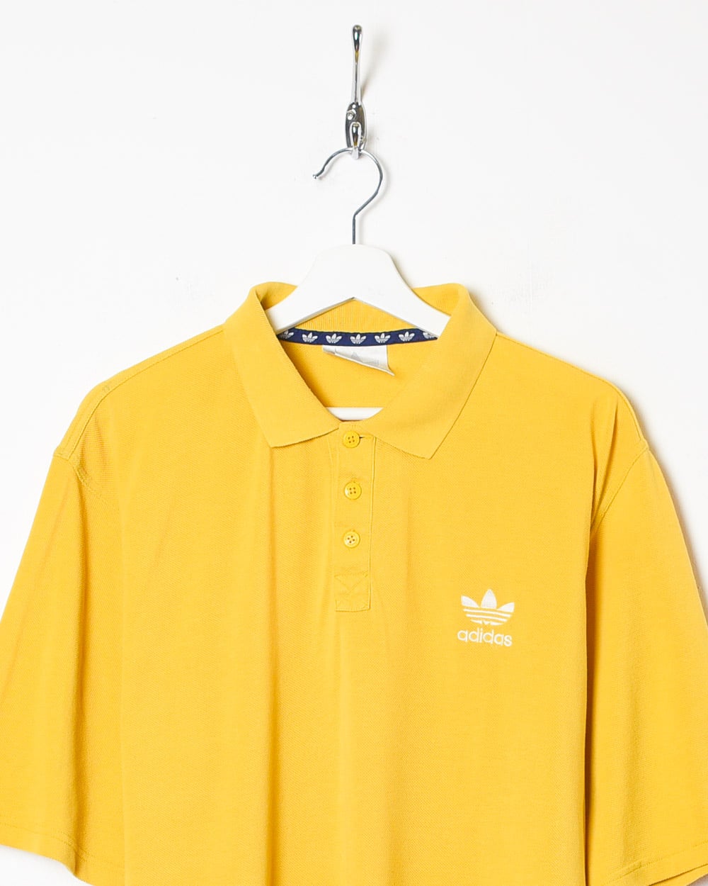 Yellow Adidas Polo Shirt - Large