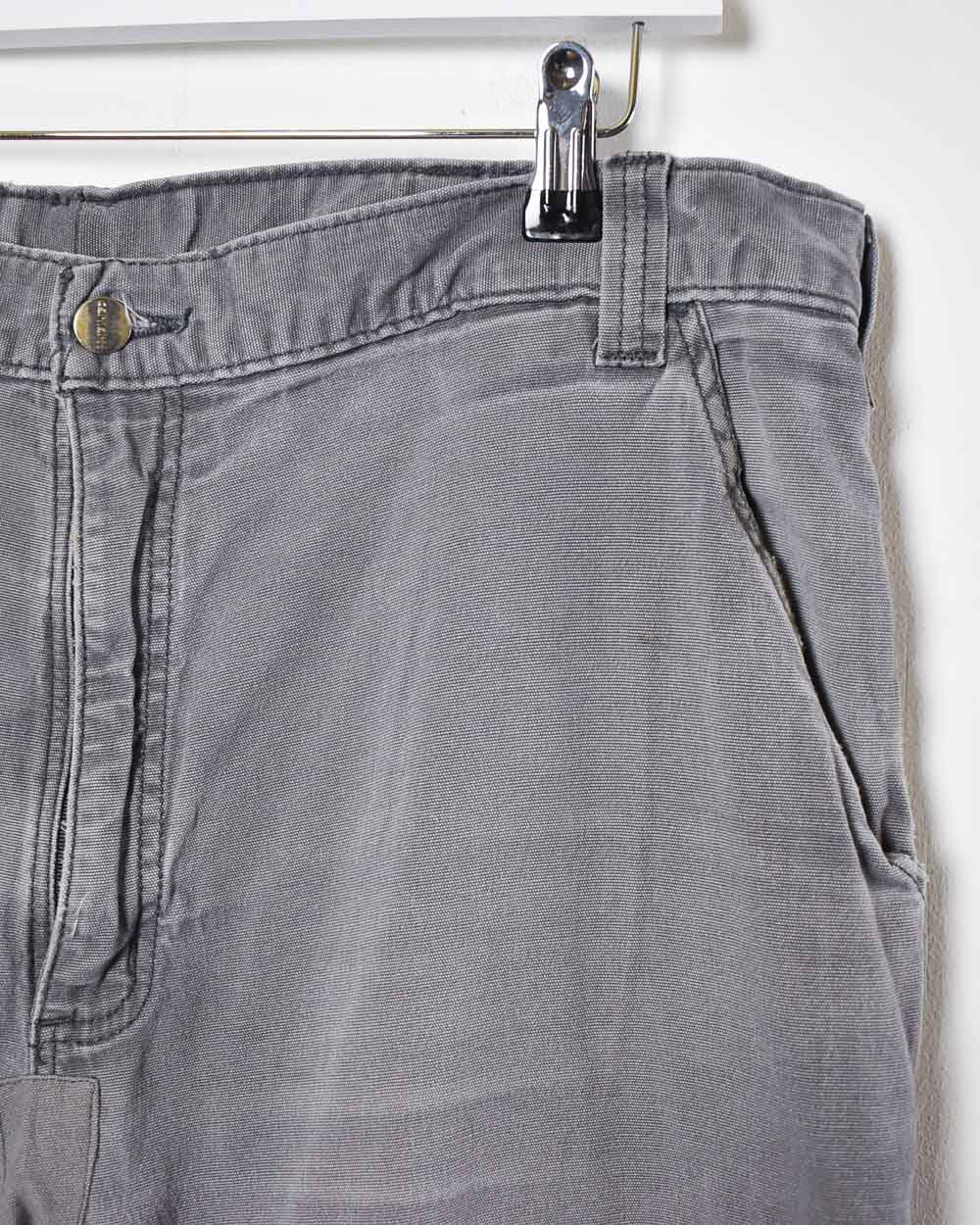 Grey Carhartt Double Knee Carpenter Jeans - W42 L32