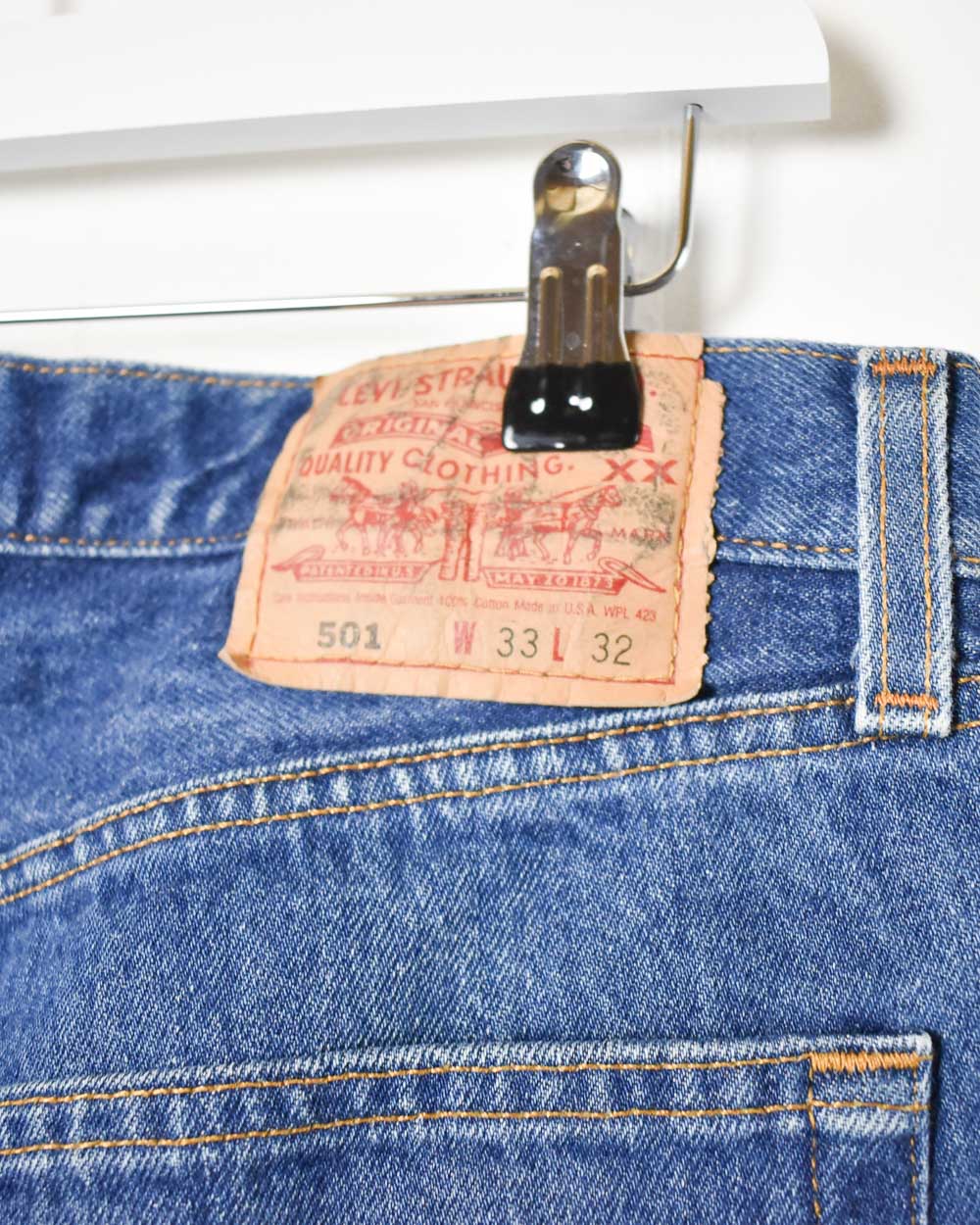 Blue Levi's USA 501 Jeans - W32 L32
