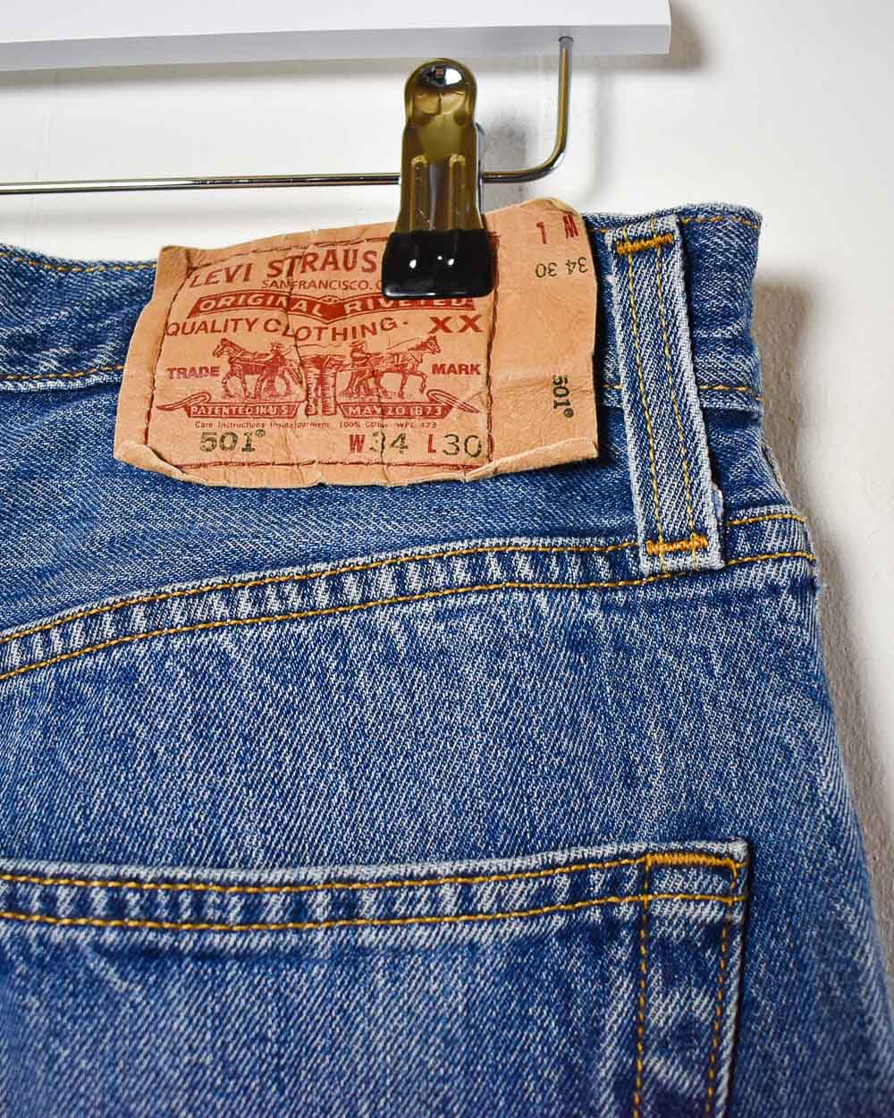 Blue Levi's 501 Jeans - W34 L30