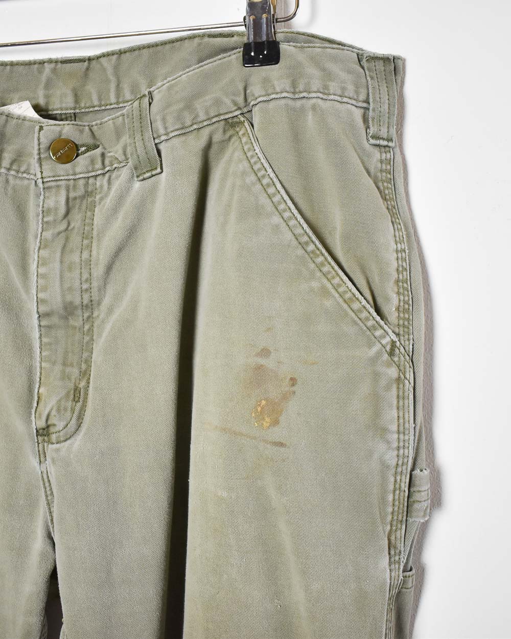 Khaki Carhartt Carpenter Jeans - W34 L32