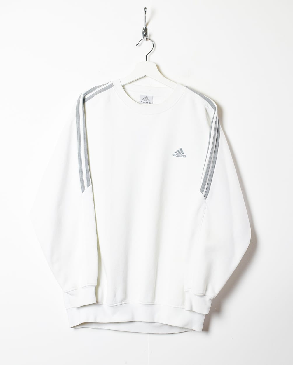 White Adidas Sweatshirt - Large