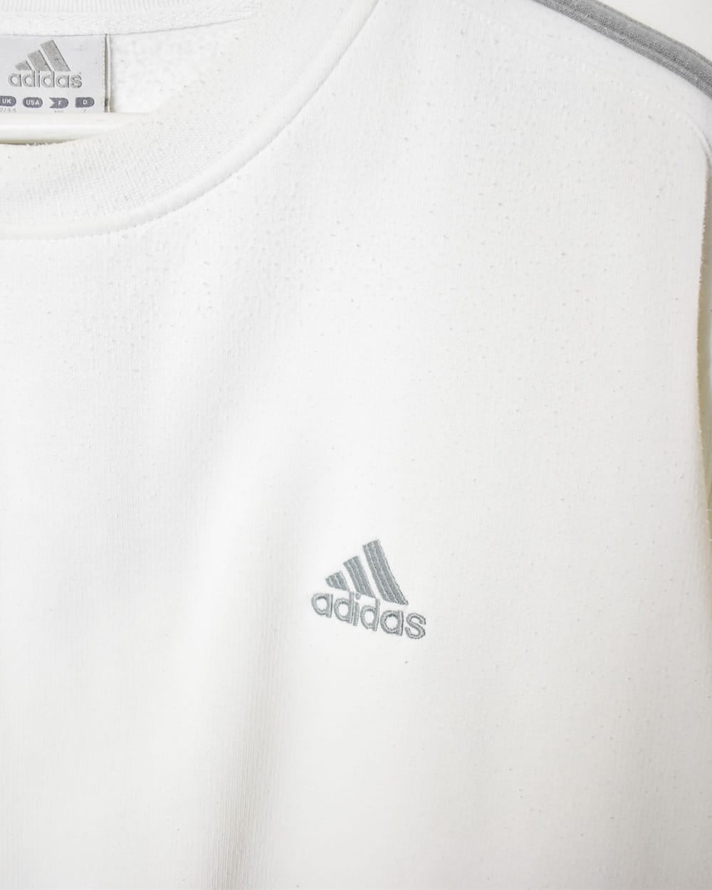 White Adidas Sweatshirt - Large