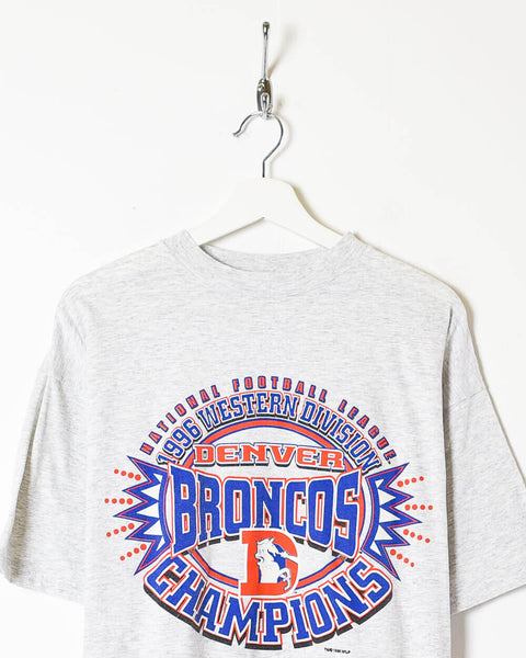 Vintage 80s Nike Denver Broncos Logo Shirt - High-Quality Printed Brand