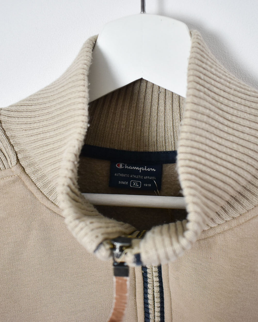 Neutral Champion 1/4 Zip Sweatshirt - Large