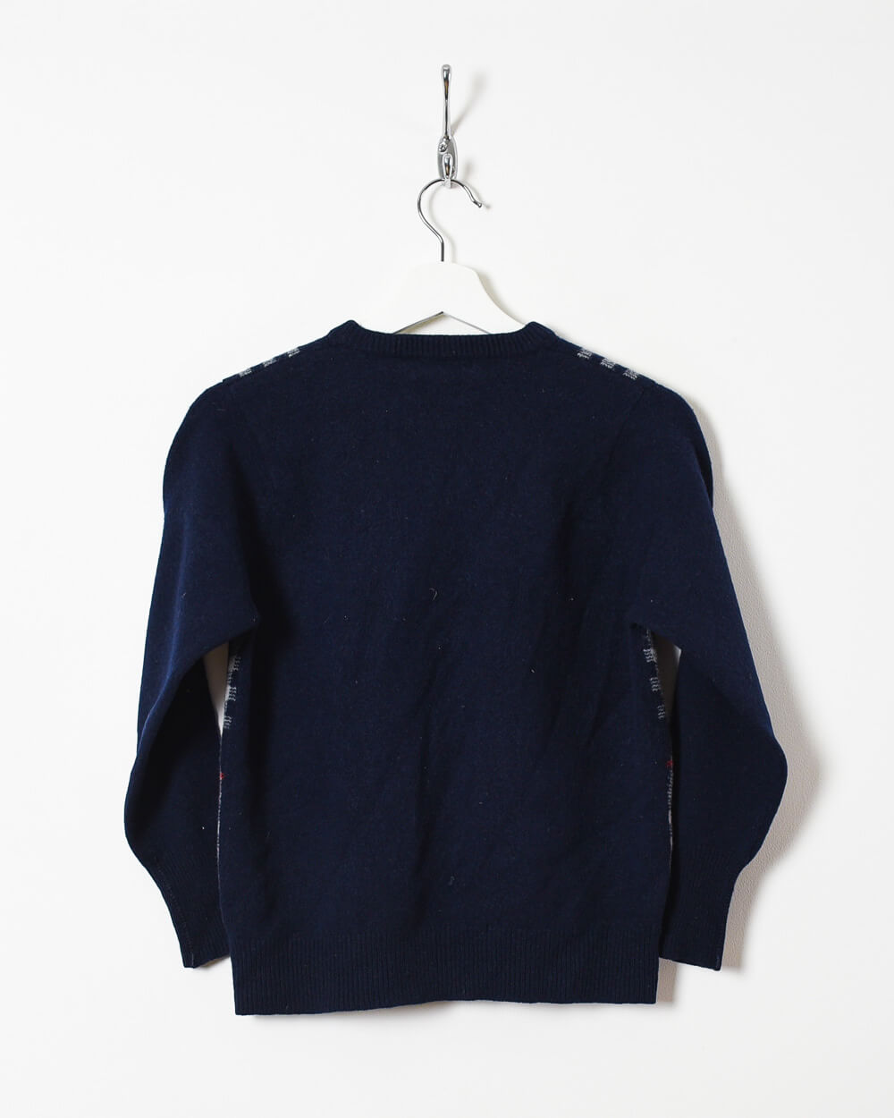 Navy Burberry Knitted Sweatshirt - XX-Small