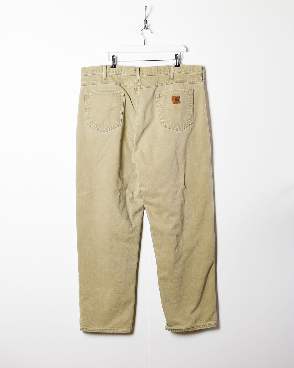 Neutral Carhartt Distressed Flannel Lined Jeans - W40 L31