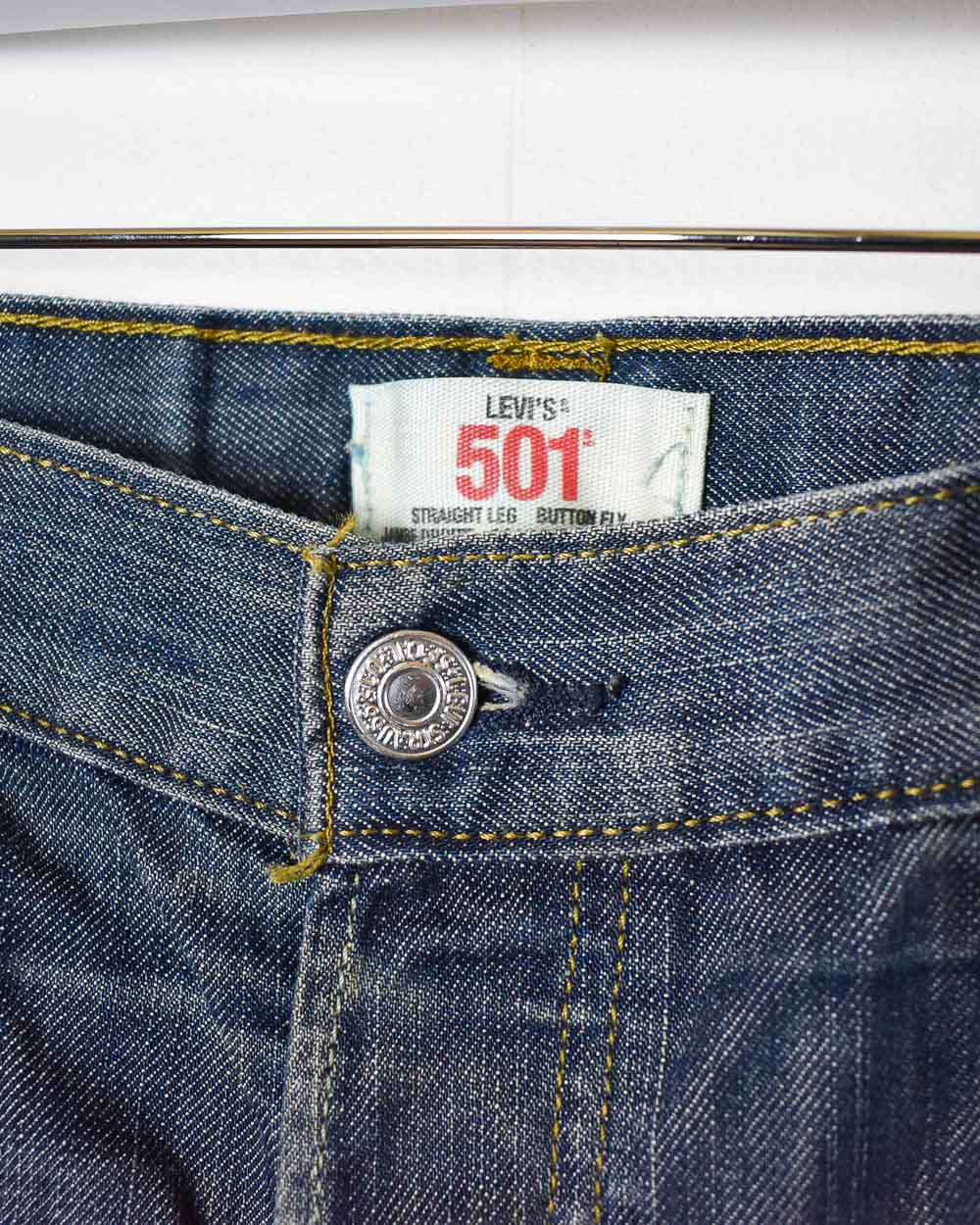 Navy Levi's 501 Jeans - W38 L32