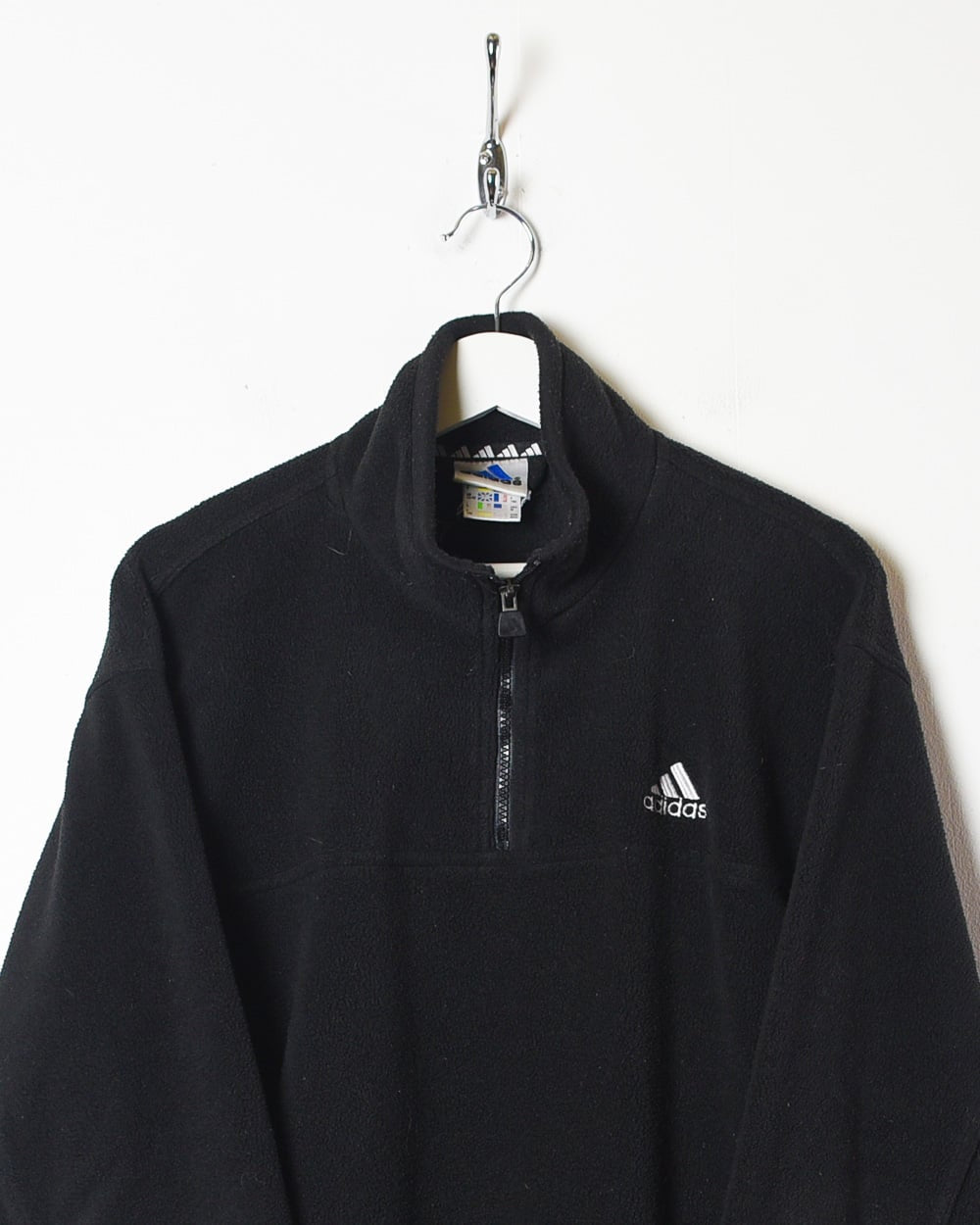 Black Adidas 1/4 Zip Fleece - Large