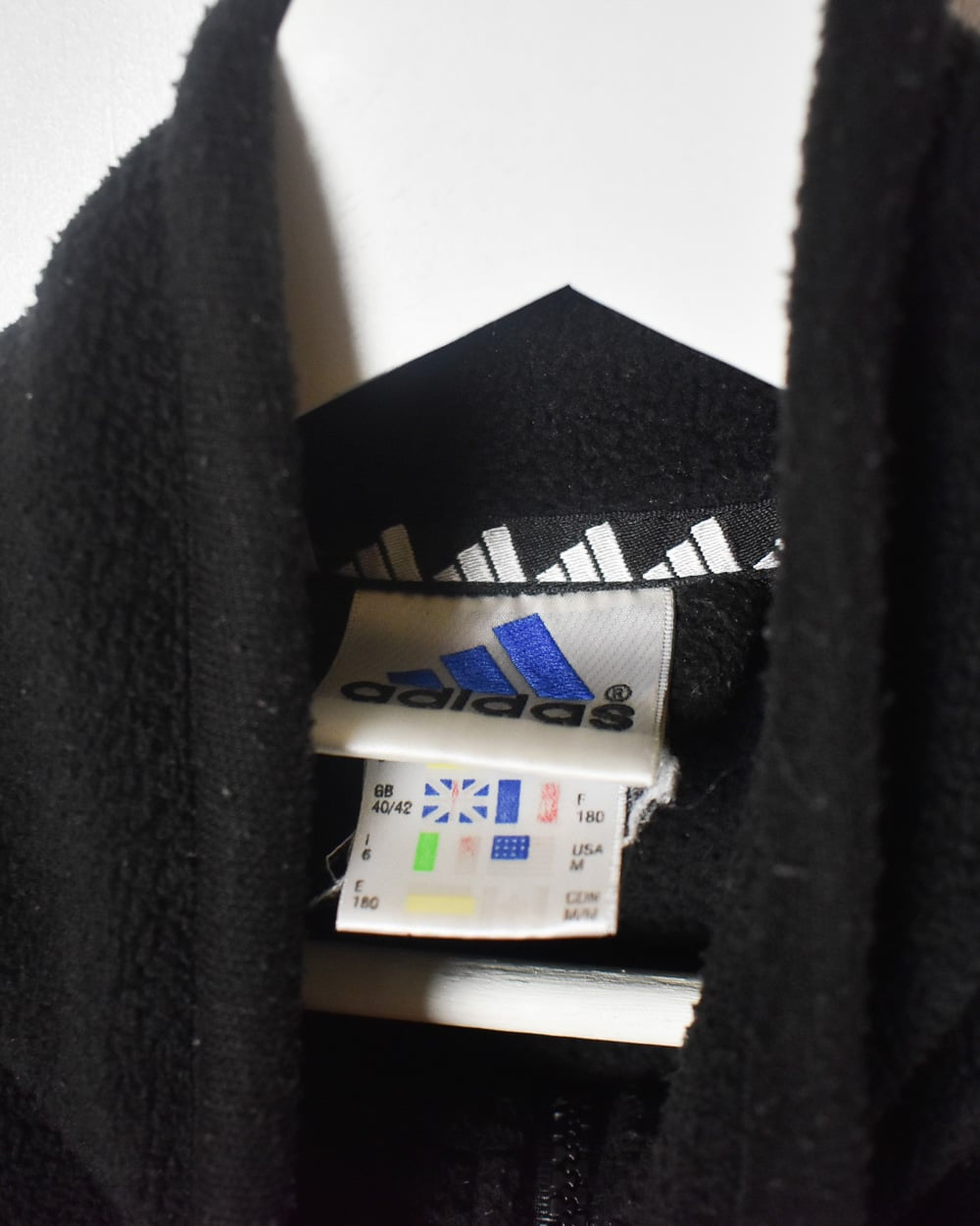 Black Adidas 1/4 Zip Fleece - Large