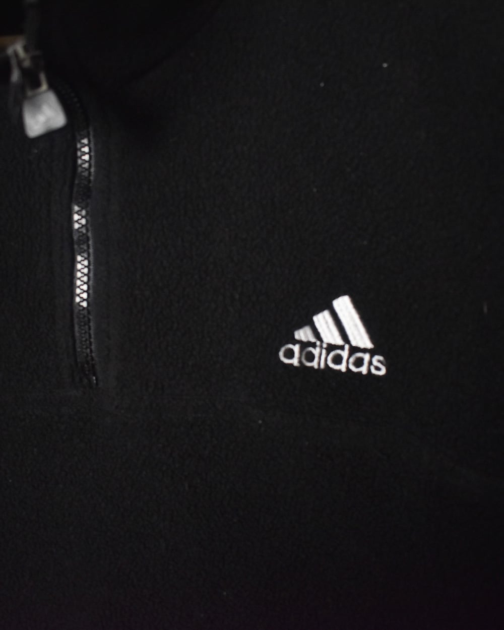 Black Adidas 1/4 Zip Fleece - Large