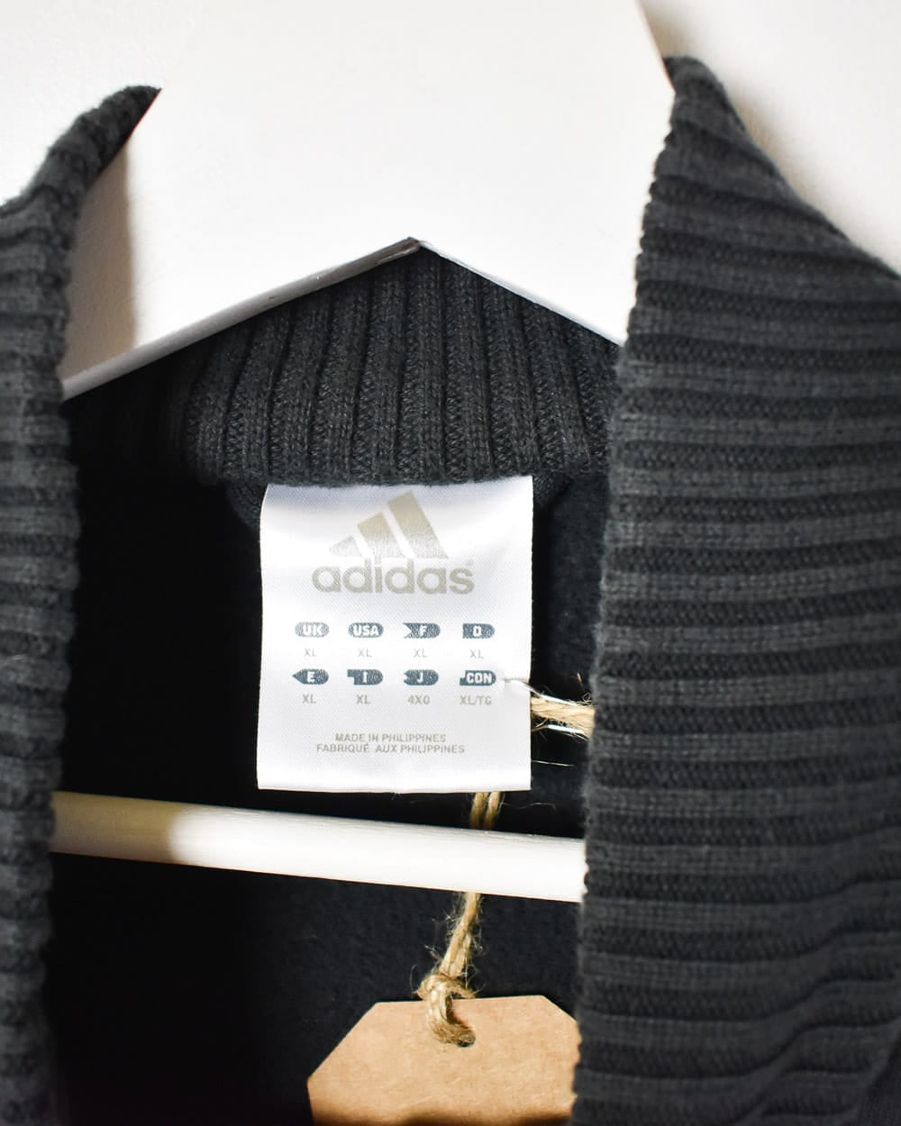 Black Adidas 1/4 Zip Sweatshirt - Large