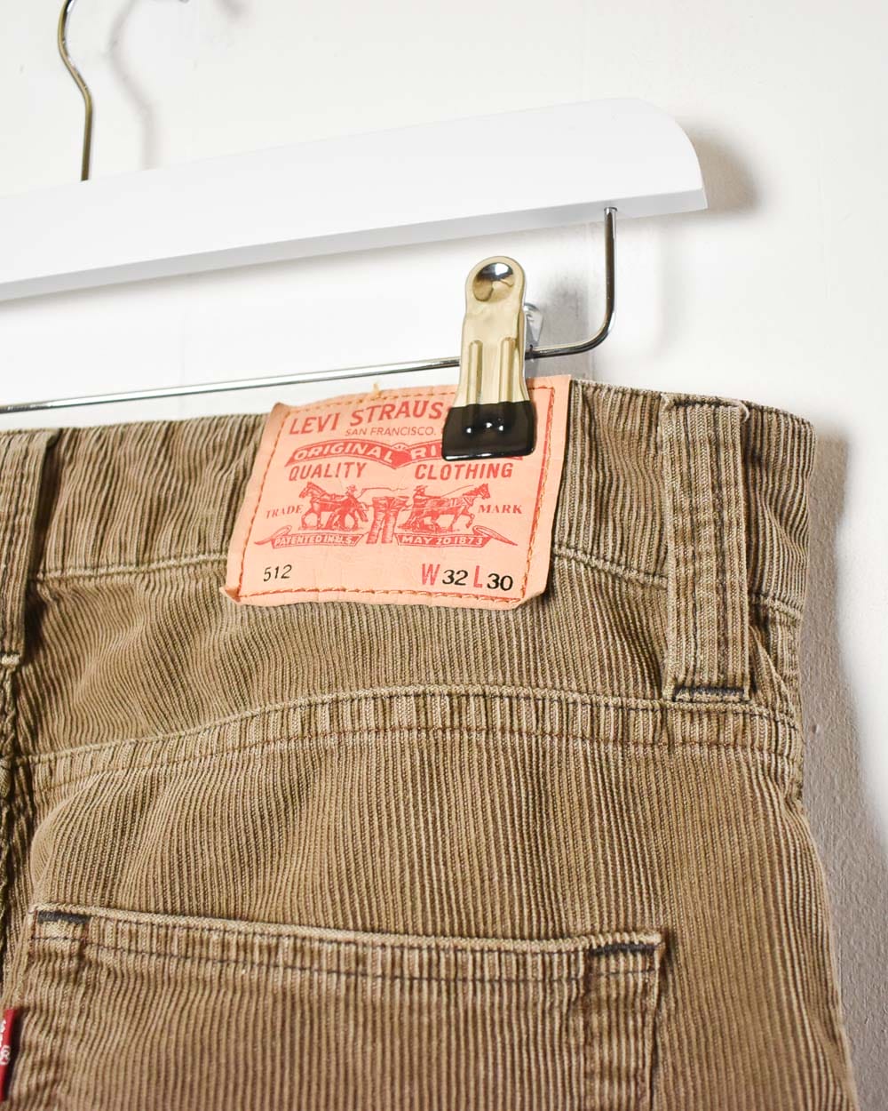 Brown Levi's 512 Corduroy Jeans - W32 L30