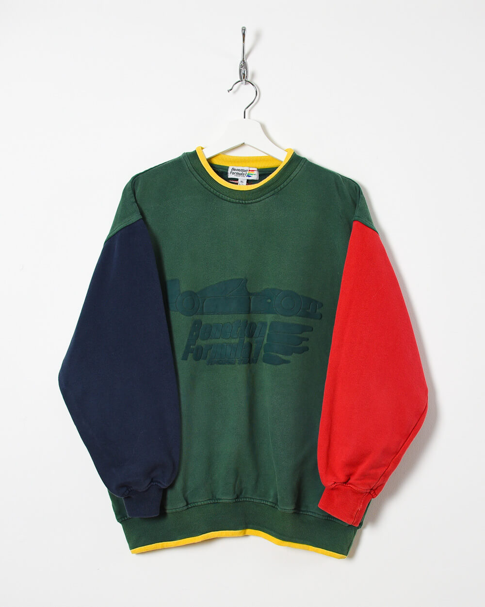 Benetton Formula 1 Racing Team Sweatshirt - Large - Domno Vintage 90s, 80s, 00s Retro and Vintage Clothing