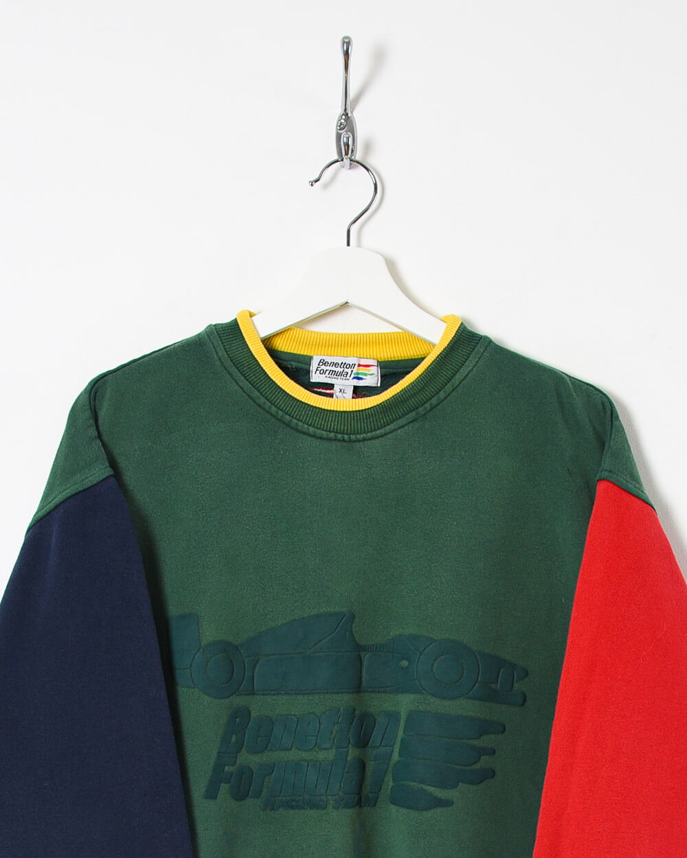 Benetton Formula 1 Racing Team Sweatshirt - Large - Domno Vintage 90s, 80s, 00s Retro and Vintage Clothing